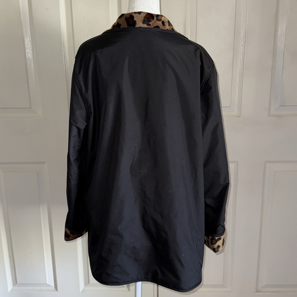 Drizzle D2 Black Faux Fur Lined Water Resistant Reversible Coat - Picture 3 of 6
